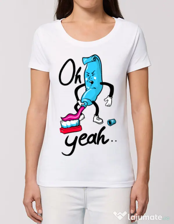Tricou STANLEY STELLA dama Oh yeah Alb