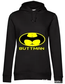 Hoodie dama cu gluga Buttman Negru