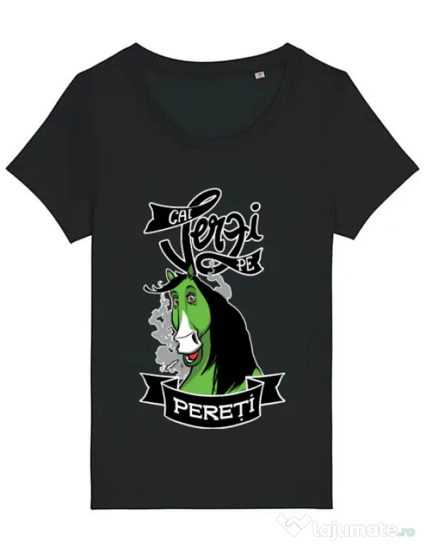 Tricou STANLEY STELLA dama Cai verzi Negru