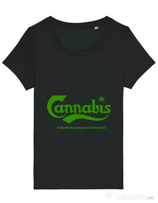 Tricou STANLEY STELLA dama Cannabis Negru