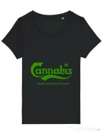 Tricou STANLEY STELLA dama Cannabis Negru