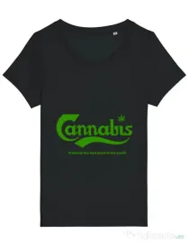 Tricou STANLEY STELLA dama Cannabis Negru