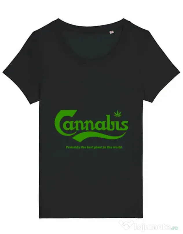 Tricou STANLEY STELLA dama Cannabis Negru