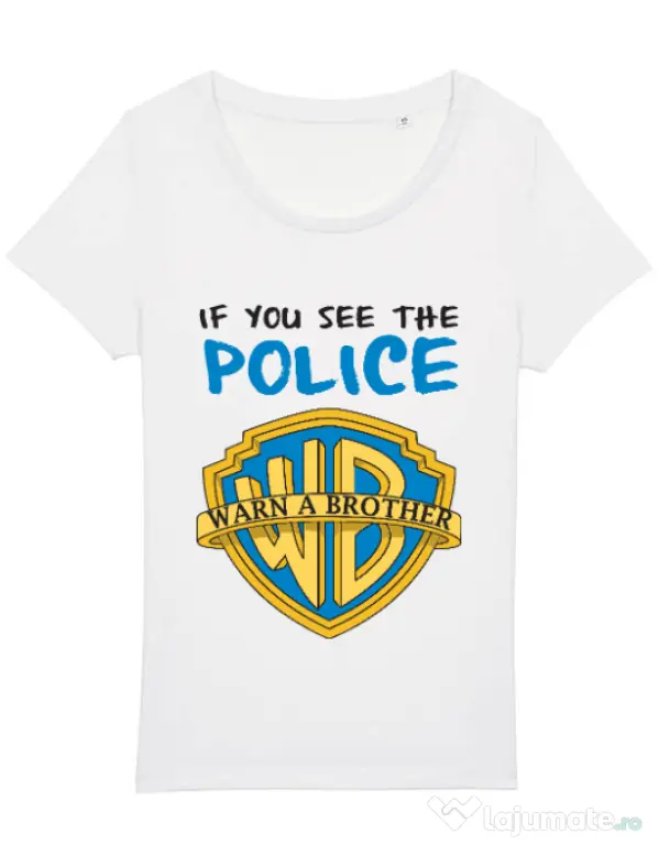 Tricou STANLEY STELLA dama Warn a brother Alb