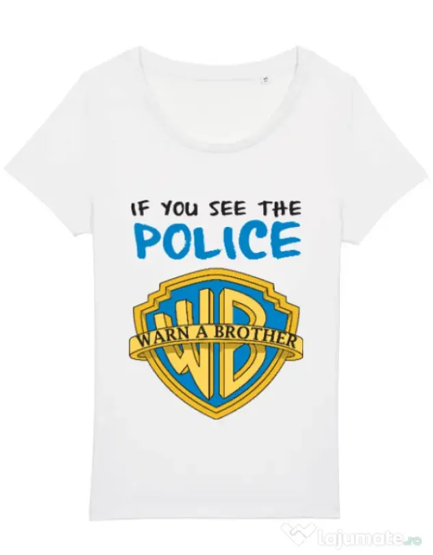 Tricou STANLEY STELLA dama Warn a brother Alb