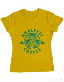 Tricou ADLER dama Khaleesi coffee Galben