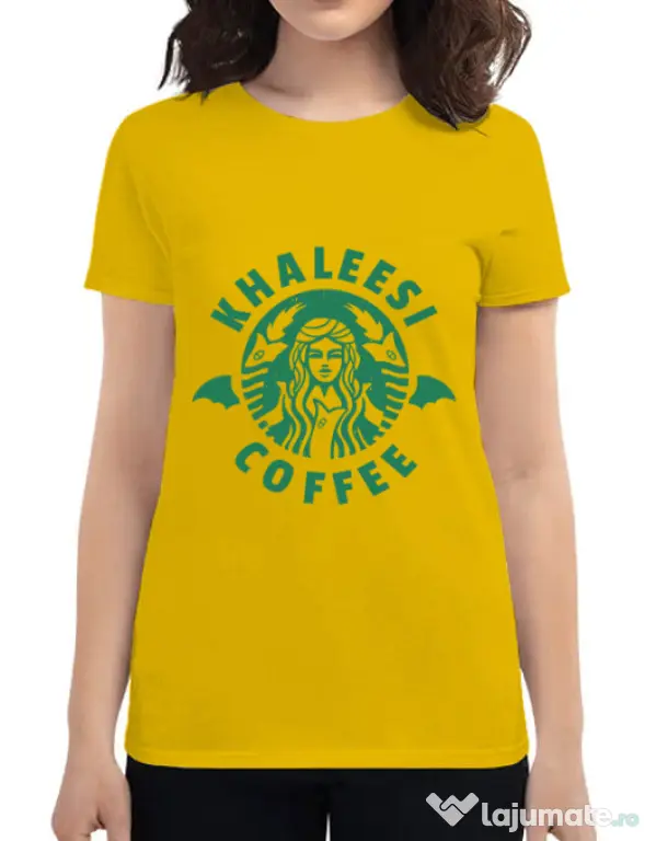 Tricou ADLER dama Khaleesi coffee Galben