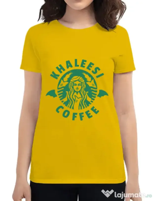 Tricou ADLER dama Khaleesi coffee Galben