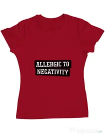 Tricou ADLER dama Allergic to negativity Rosu