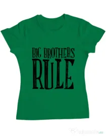 Tricou ADLER dama Big brothers rule Verde mediu