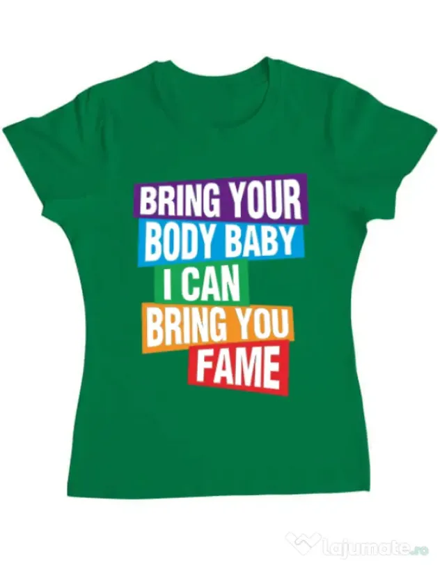 Tricou ADLER dama Bring your body Verde mediu