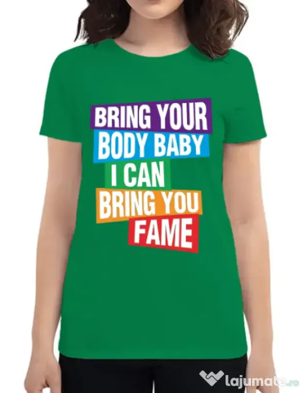 Tricou ADLER dama Bring your body Verde mediu