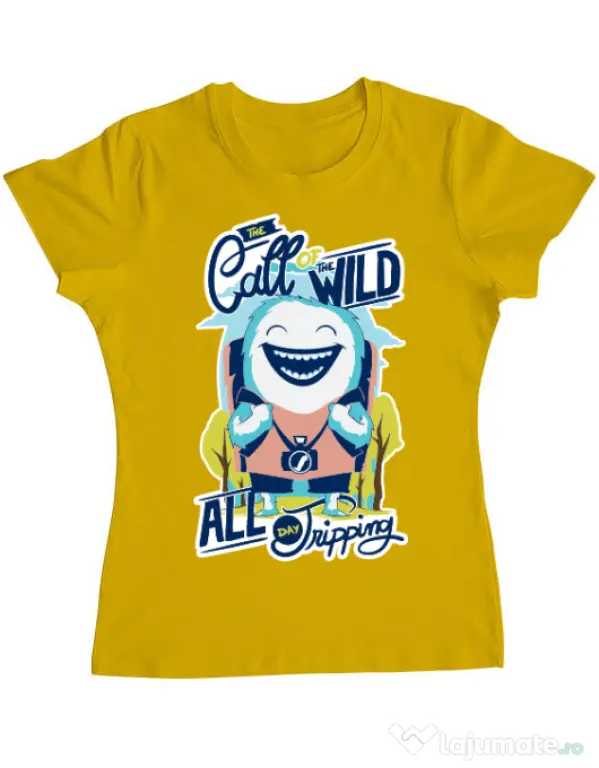 Tricou ADLER dama Call of the wild Galben