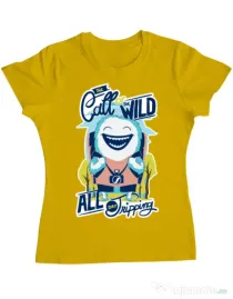 Tricou ADLER dama Call of the wild Galben