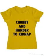 Tricou ADLER dama Chubby Galben