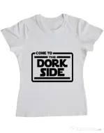 Tricou ADLER dama Dork side Alb