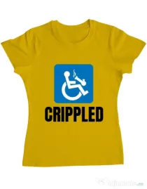 Tricou ADLER dama Crippled Galben