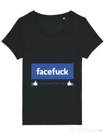 Tricou STANLEY STELLA dama Facefuck Negru