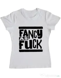 Tricou ADLER dama Fancy as fuck Alb
