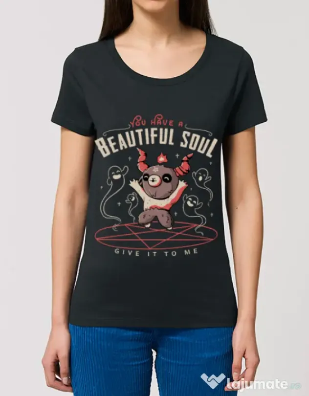 Tricou STANLEY STELLA dama Beautiful soul Negru