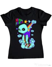 Tricou ADLER dama High panda Negru