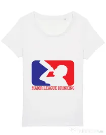 Tricou STANLEY STELLA dama Major league Alb