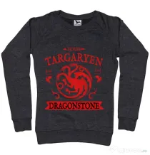 Bluza ADLER dama House Targaryen Negru melanj