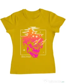 Tricou ADLER dama Distorted Galben