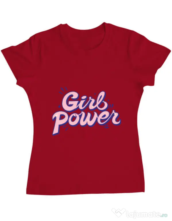 Tricou ADLER dama Girl power Rosu
