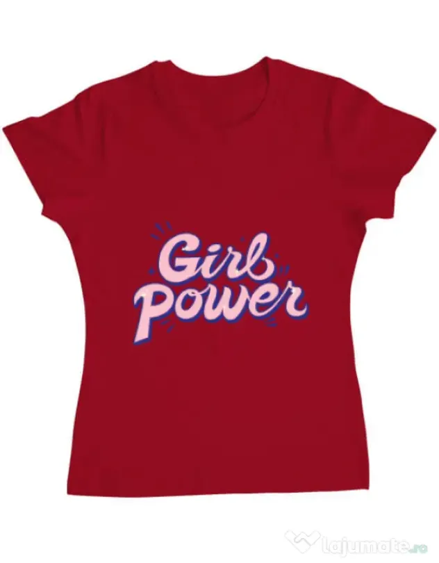Tricou ADLER dama Girl power Rosu