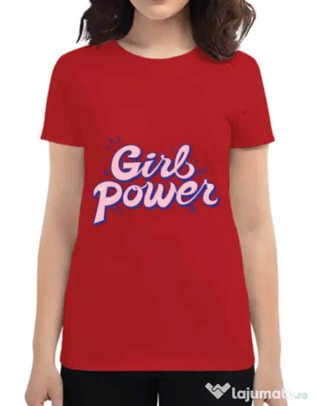 Tricou ADLER dama Girl power Rosu