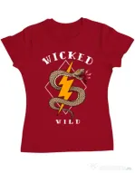 Tricou ADLER dama Wicked wild Rosu