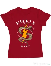Tricou ADLER dama Wicked wild Rosu
