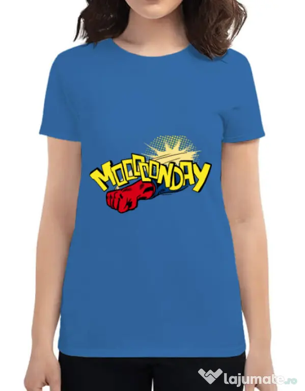 Tricou ADLER dama Mooonday Albastru azuriu