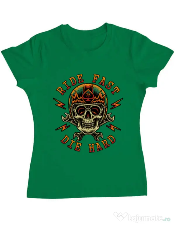 Tricou ADLER dama Bad rider Verde mediu