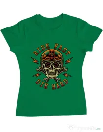 Tricou ADLER dama Bad rider Verde mediu