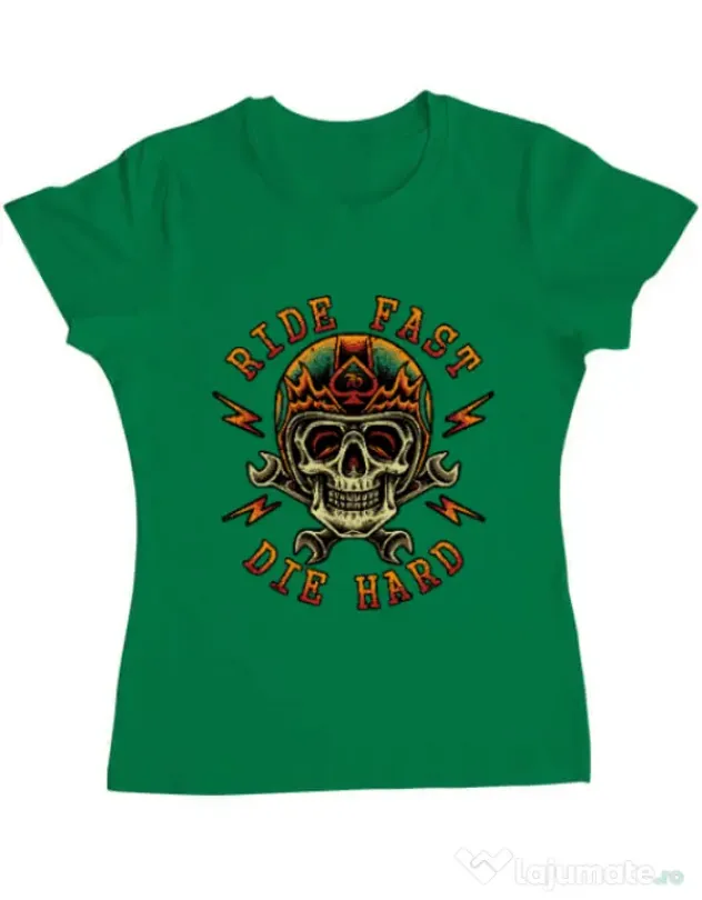 Tricou ADLER dama Bad rider Verde mediu