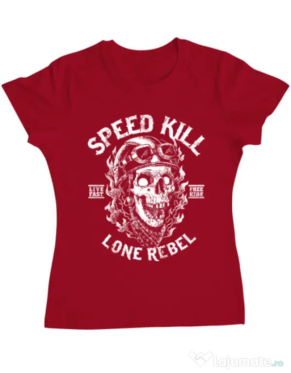 Tricou ADLER dama Speed kill Rosu