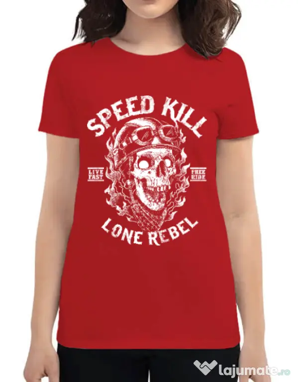 Tricou ADLER dama Speed kill Rosu