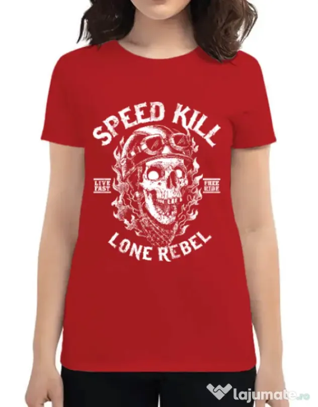 Tricou ADLER dama Speed kill Rosu