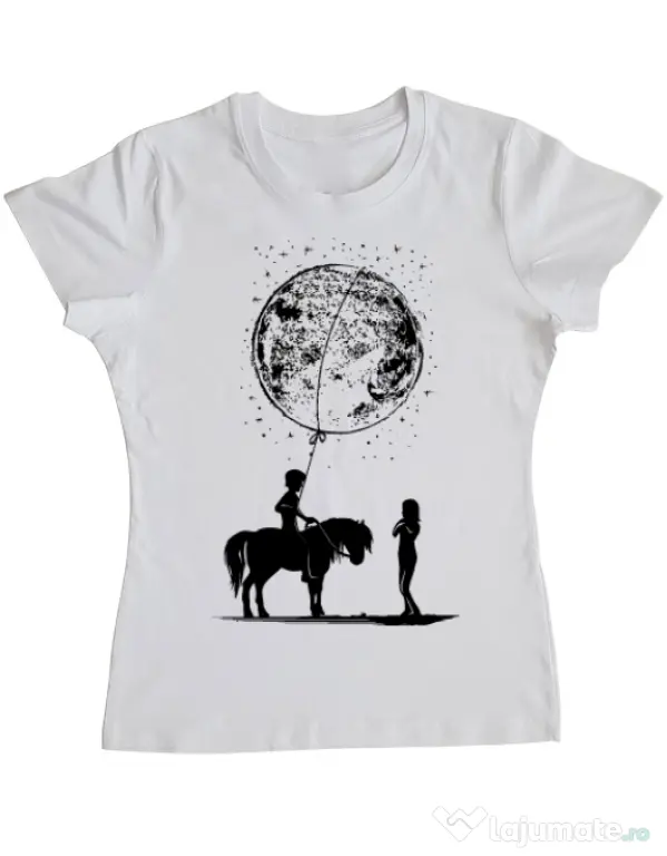 Tricou ADLER dama Din alta lume Alb