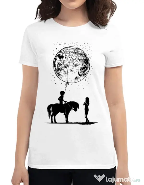 Tricou ADLER dama Din alta lume Alb