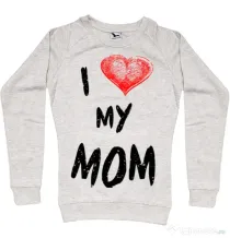 Bluza ADLER dama I love my mom Migdala melanj
