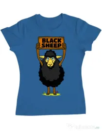 Tricou ADLER dama Black sheep Albastru azuriu
