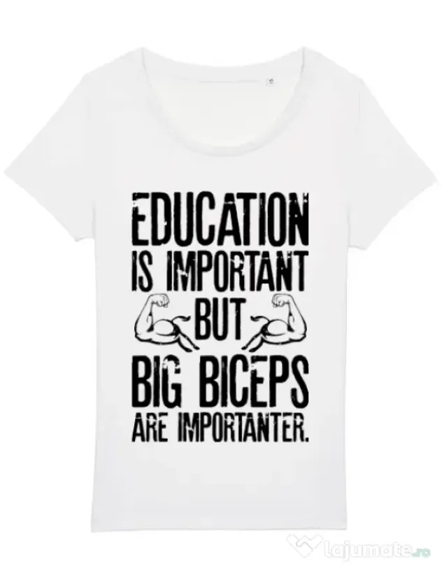 Tricou STANLEY STELLA dama Big biceps Alb