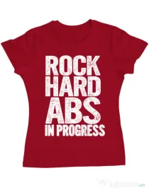 Tricou ADLER dama Rock hard abs Rosu