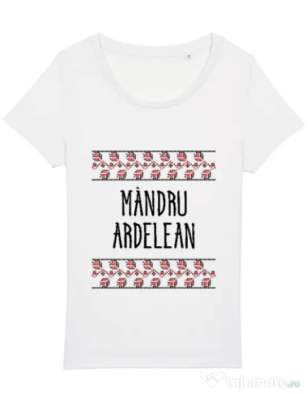 Tricou STANLEY STELLA dama Mandru ardelean Alb