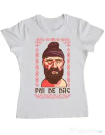 Tricou ADLER dama Pui de dac Alb