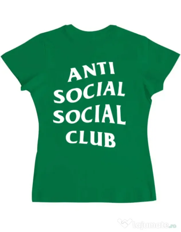 Tricou ADLER dama Anti social Verde mediu