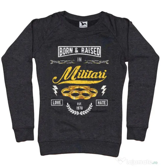 Bluza ADLER dama Militari Negru melanj